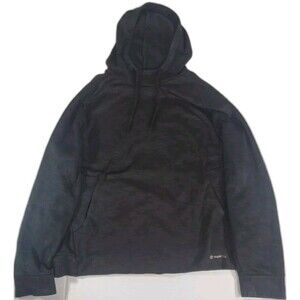 Men's Tek Gear Warmtek Soft Fleece Hoodie in Black with‎ Grey Size XL
